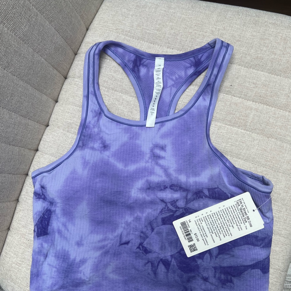 Ebb to Street Cropped Racerback Tank Top size 14 NEVER WORN